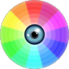 Chip Rainbow eye logo